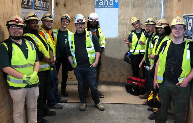 Ford AV team collaborating on audiovisual project planning