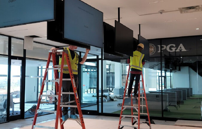 Ford AV project workflow showing steps in the audiovisual installation process